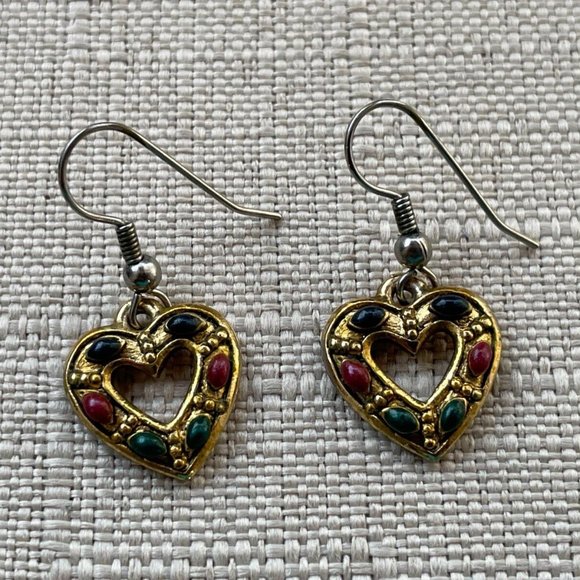 Jewelry - Vintage Earrings Gold Tone Fashion Ear Jewelry Women Earrings